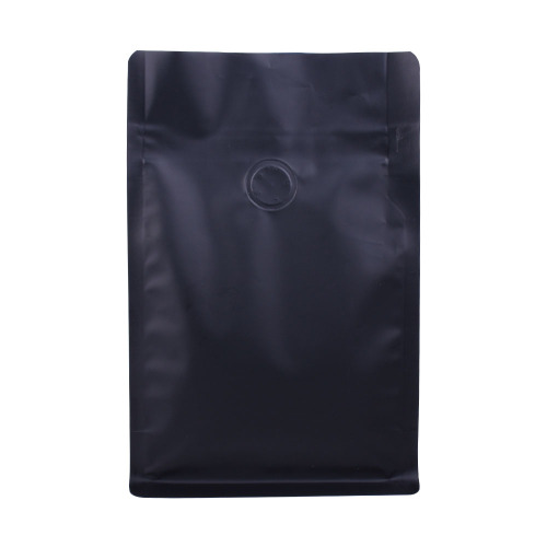 Bolsas de café de fondo plano con color negro