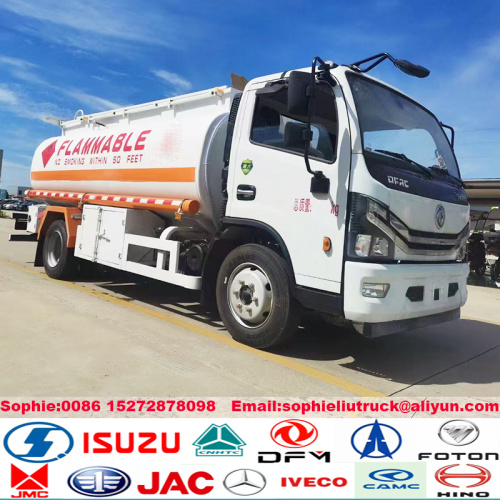 Dongfeng 5t camión camarero de almacenamiento de aceite de acero inoxidable