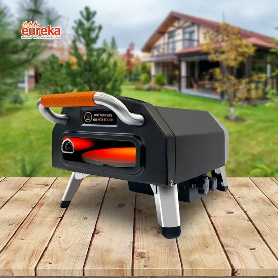 Indoor Mobile Propane Pizza Oven 12" with Rotating Stone