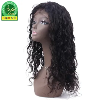 Chinese Virgin Hair Full Lace Water Wave Human Hair Wig