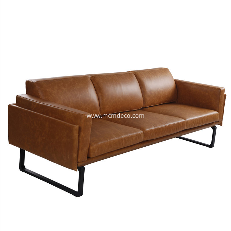 202 Otto Three Seaters Leather Sofa 2