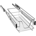 Chrome Galvanised Telescopic Basket Pull Out Storage Drawer