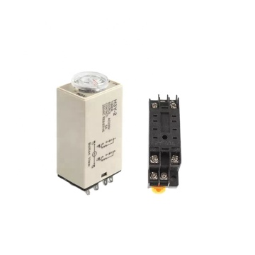 HOGE KWALITEIT H3Y-2 ST6P Small Time Relay AC220V DC24V met Base Socket 8pins Factory Prijs