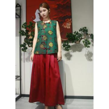 pantalones rojos mujeres