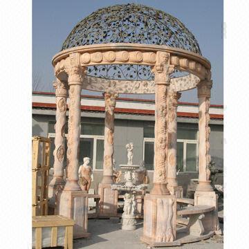 Decorative Hand Carved Marble Pavilion, OEM Orders are Welcome