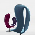 Współczesna Hannah High Wing Z powrotem Lounge Chair