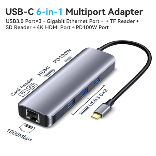 Großhandel USB Typ C Hub Ethernet RJ45 Adapter