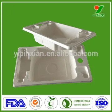 Customed sugarcane pulp biodegradable packaging sugarcane pulp packaging