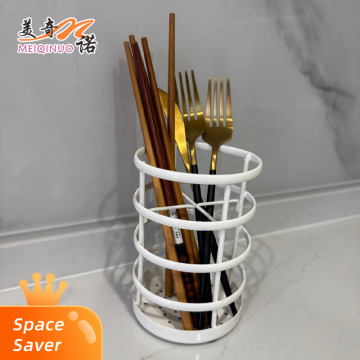 Repose-baguettes en fil plat blanc