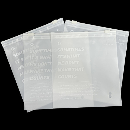 PLA+PBAT slider zipper bag