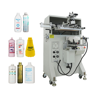 Semi-Auto S250 S350 PET Cup Silk Screen Printer for Cylindrical Plastic Cups and Bottles