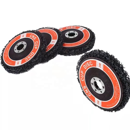 Disque de bande de roue abrasives noires de 5 pouces pour le polissage