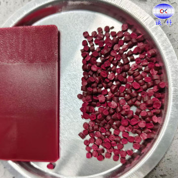 Masterbatch durável de cor vermelha roxa para uso industrial