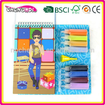 super style top quality educational sand drawing book for kids