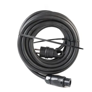 OEM Betteri BC01 Solar Micro Inverter Accessories: EU Schuko AC Extension Plug & Rubber Power Cables