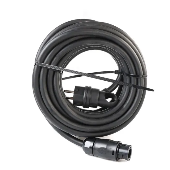 OEM Betteri BC01 Solar Micro Inverter Accessories: EU Schuko AC Extension Plug & Rubber Power Cables