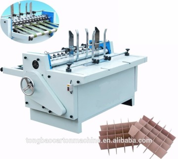 automatic corrugated carton partition slotter machine