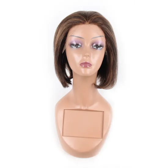 Short Bob Lace Front Human Hair Wigs Brazilian Straight Blonde Bob Lace Front Wigs Pre Plucked For Black Women
