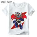 Baby Boys/Girls Japan Comic Mazinger Z Retro Print T shirt Summer Children Cartoon Tops Kids Funny T-shirt,ooo5186