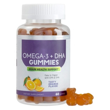 Natural Brain Support Fish Oil Omega 3 Gummies