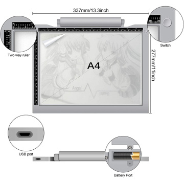 Suron Light Box Stencil 그리기 얇은 패드