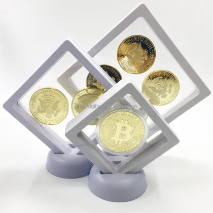 Clear Plastic Coin Display Box - 7x7cm for Jewelry Packaging