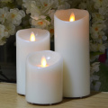 Led Pillar Candles Moving Wick USB Rechargeable Led Flameless Pillar Candles Manufactory