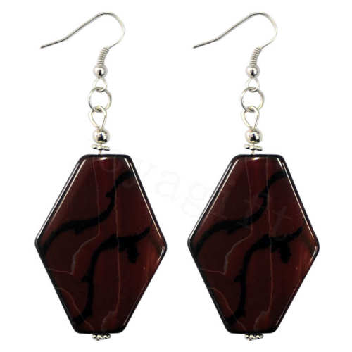 Natural Gemstone Agate Earring