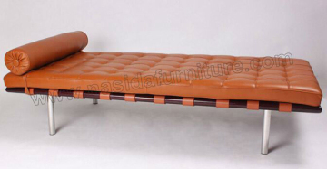 Replica aniline leather brown Barcelona Daybed