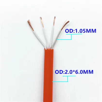 TPE Flat data charging cable 4-core Power line