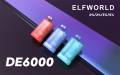 elfworld de6000 شريط vape قابل للتصرف