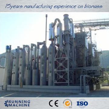 Gasification of the biomass wood pellet