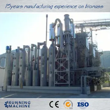 Gasification of the biomass wood pellet