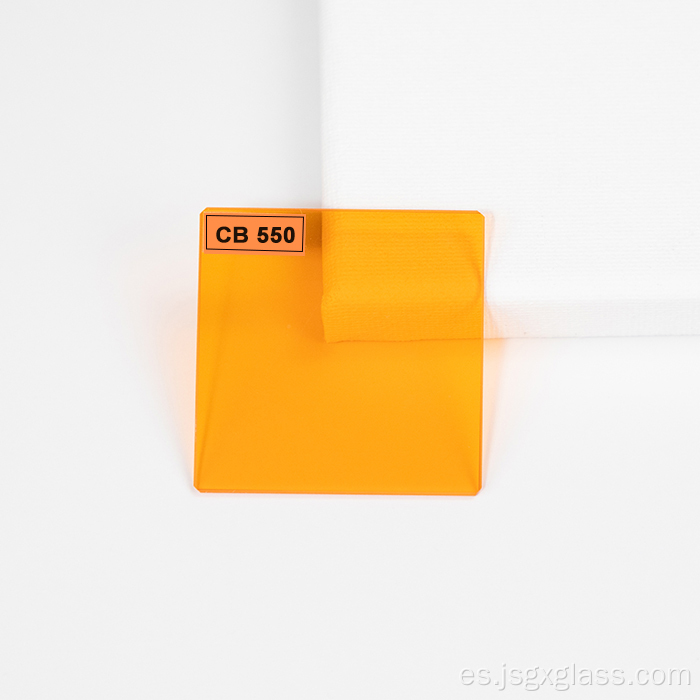 Filtros de fotografía CB550 de vidrio óptico naranja cortados
