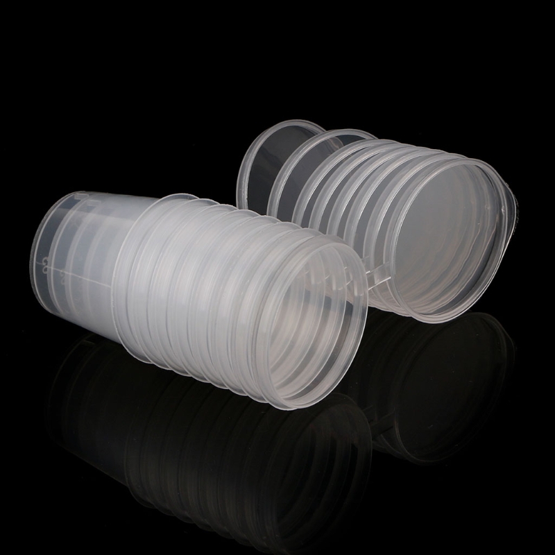 100Pcs 25ml Plastic Disposable Sauce Cups With Lid Food Storage Containers Boxes