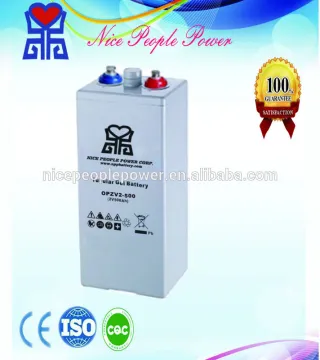 OPzV tubular gel deep cycle 2v 500ah solar battery