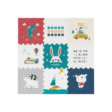 2021 Waterproof Toy Storage Bag with Alphabet Puzzle and Stitching Design - Baby Play Mat