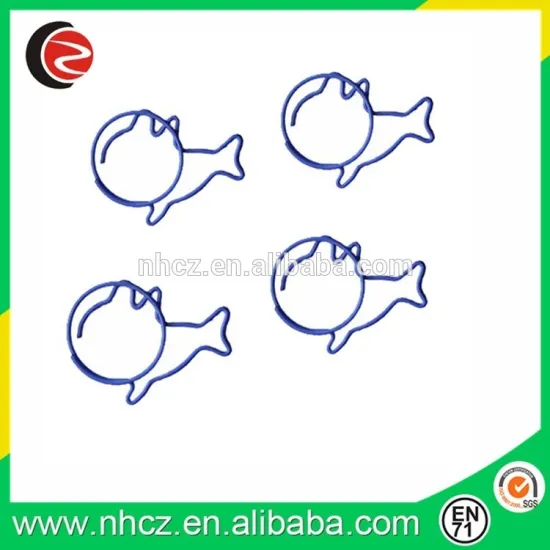 Cute stationery paper clip metal spring clips