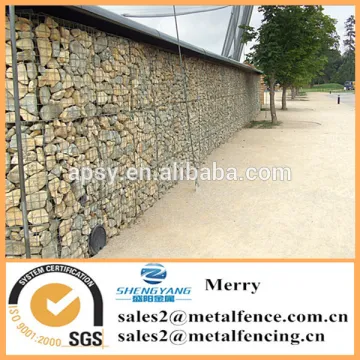 1mX1mX0.5m Galfan galvanized Zn welded flexible gabion stone basket for Zoo