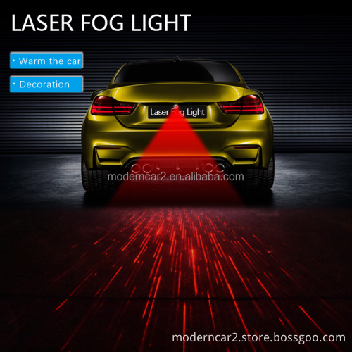 LED Car Motorcycle Laser Fog Light - Anti-Collision Tail Lamp for Braking and Parking Signals