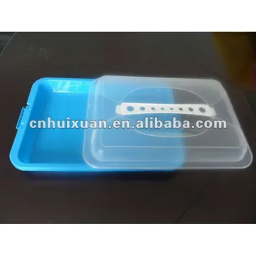 clear rectangle plastic cheese container