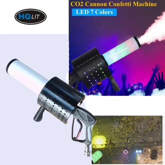 CO2 LED Confetti Gun Spray Machine - Confetti Cannon for Weddings and Parties