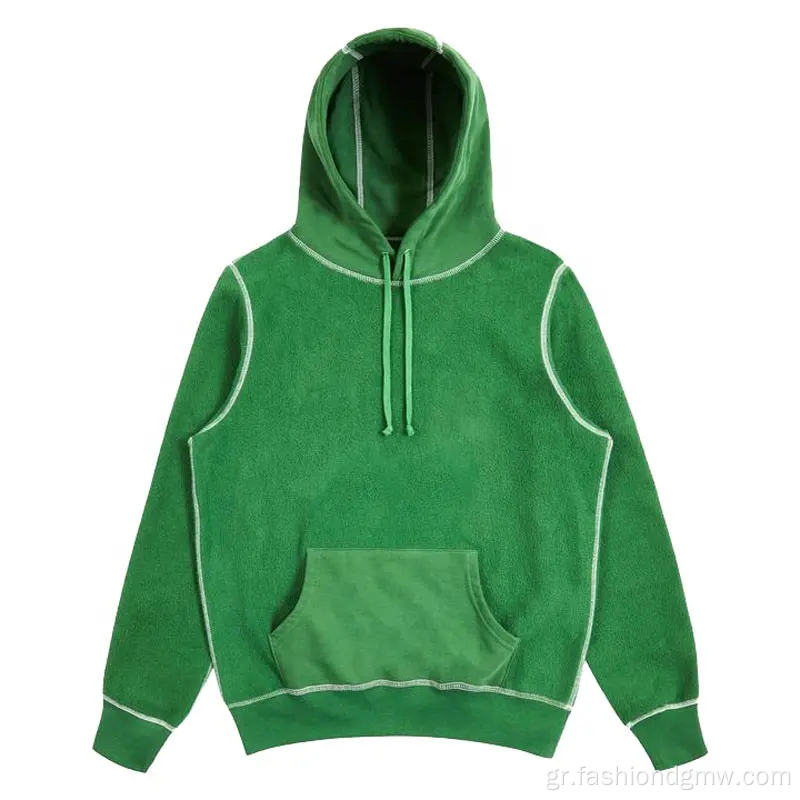 Mens Hoodie βαρέων βαρών υπερμεγέθη κενό φούτερ