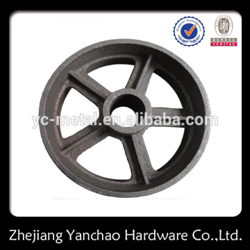 OEM custom China Manufacturer Cast Iron Cart Wheel, Iron Gate Wheel