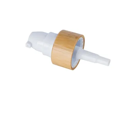 24mm 28mm Bamboo Plastic Cream lotion pump