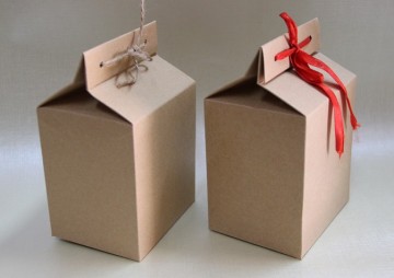 no printing brown rigid craft paper bag