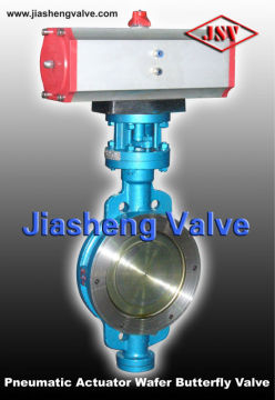 API pneumatic actuator wafer type butterfly valve