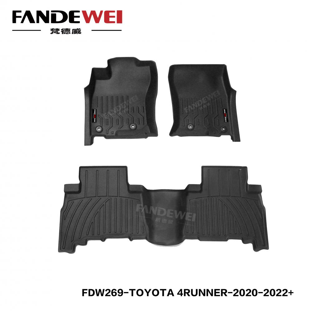 TPV Rubber Car Mat de piso para Toyota 4Runner