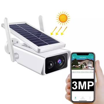 IP67 Waterproof Solar-Powered 1080P WiFi Security Camera with PIR Motion Detection for Outdoors