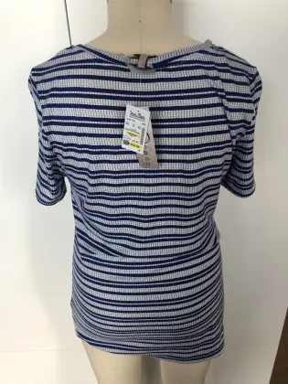 Twill stitching a short-sleeved dress